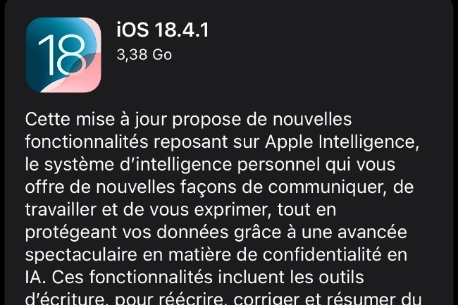 Apple a dploy des correctifs pour les vulnrabilits affectant iOS 18.4.1, iPadOS 18.4.1, macOS Sequoia 15.4.1, tvOS 18.4.1 et visionOS 2.4.1. (Crdit photo: LC)